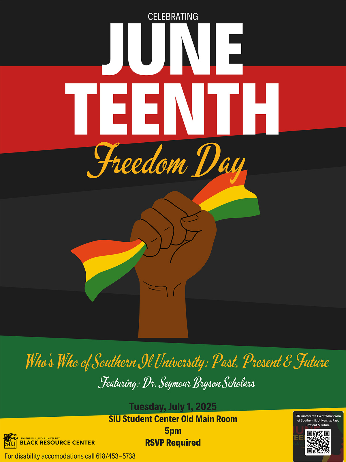 SIU Juneteenth Freedom Day flyer